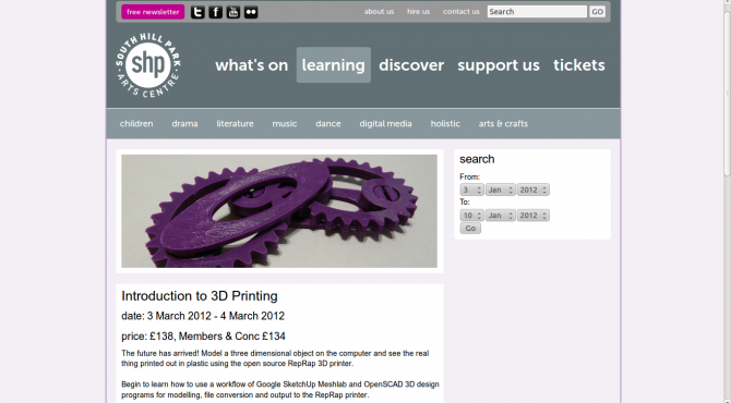 SHP RepRap Course