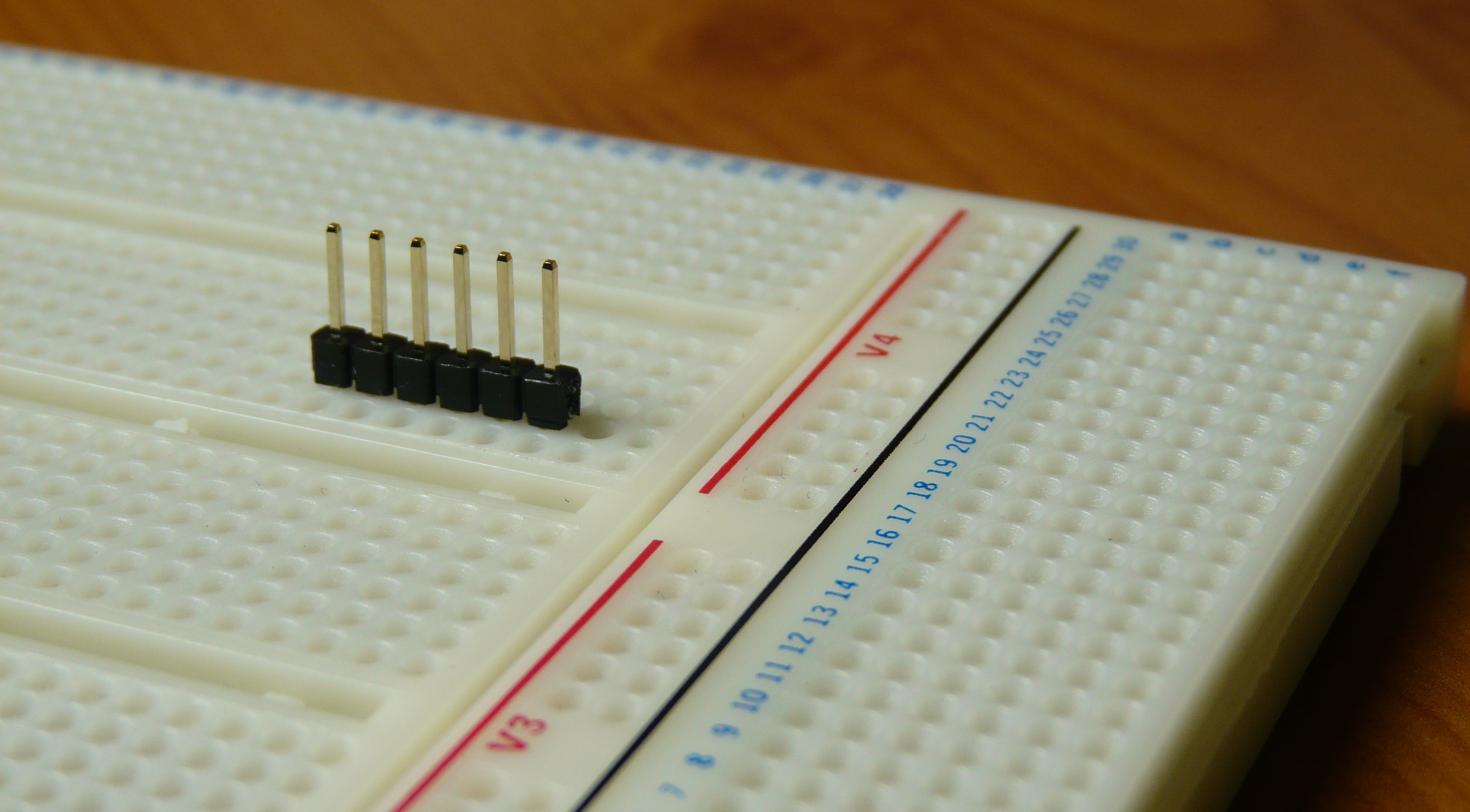 Breadboarding with double sided header