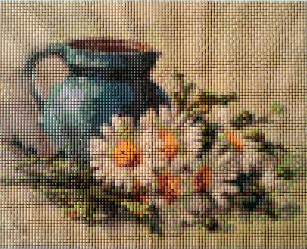 Daisies Pixel Mosaic